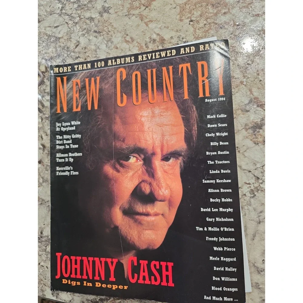 New Country Magazine August 1994 Johnny Cash Digs In Deeper Allman Brothers
